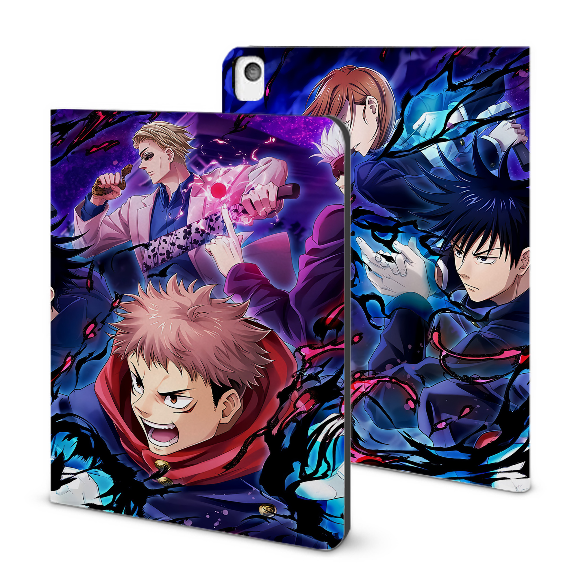 （画像用） 呪術廻戦 Jujutsu Kaisen IPadケース ペンホルダー付き ブックスタイルデザイン